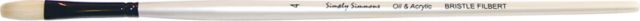SIMPLY SIMMONS BRUSH BRISTLE FILBERT 4 LONG HANDLE