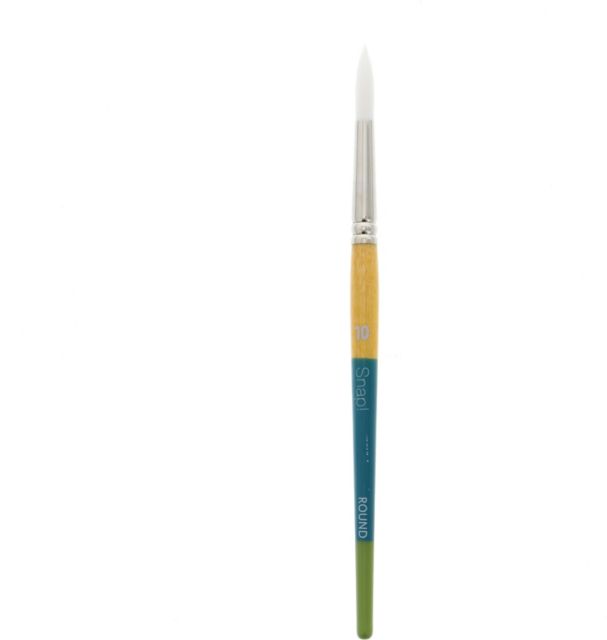 SNAP WHITE TAKLON ROUND10 SHORT HANDLE