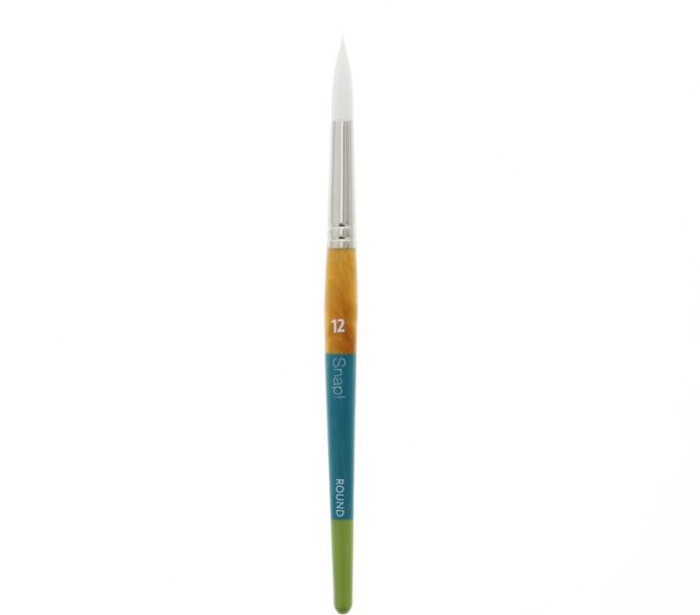SNAP WHITE TAKLON ROUND 12 SHORT HANDLE