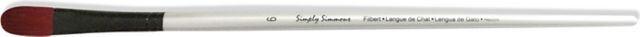 SIMPLY SIMMONS BRUSH EXTRA FIRM FILBERT 6 LONG HANDLE