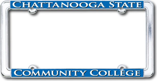 Chattanooga State Technical Community College Thin Dome License Plate Frame