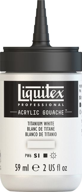 ACRYLIC GOUACHE 59ML TITANIUM WHITE