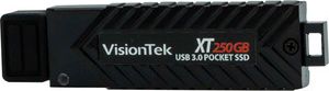 VisionTek 250GB XT USB 3.0 Pocket Solid State Drive (SSD) - USB 3.0 Type A - TAA Compliant - ONLINE ONLY