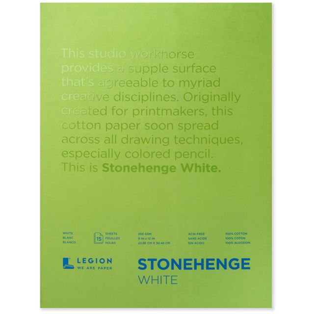 STONEHENGE DRAWING PAD   9X12